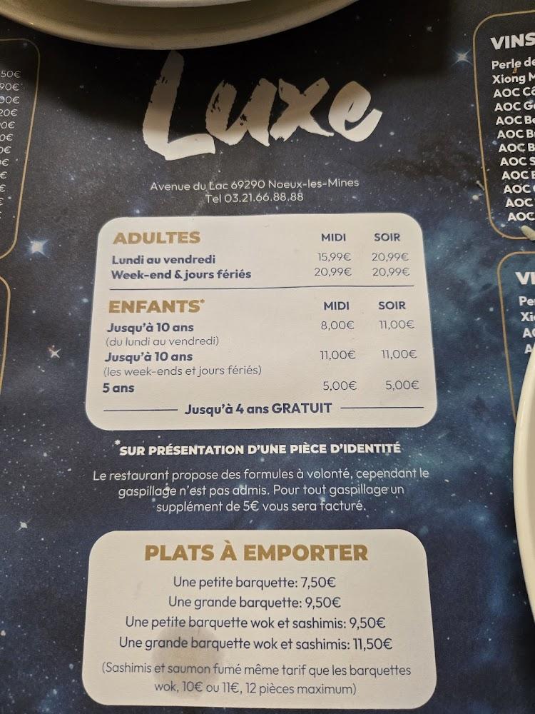 Restaurant LUXE - Menu Image 3
